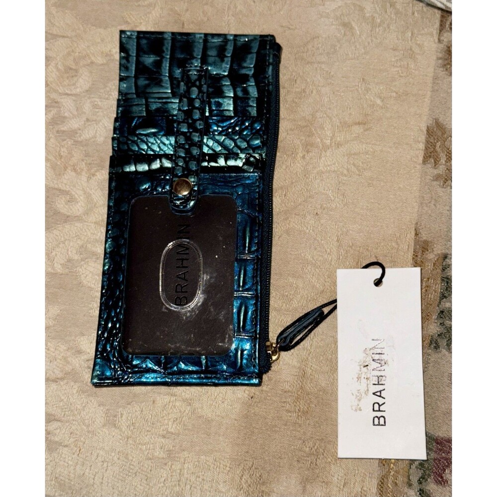 Brahmin CC Wallet Blue Patina Melbourne NWT